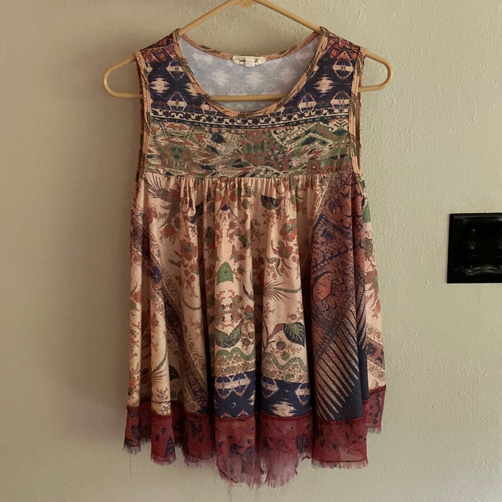 Liberty Garden top. Flowy and fun. From Anthropologie.